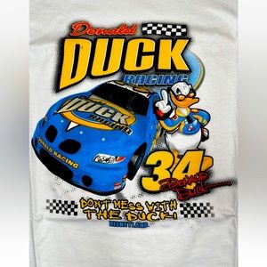 Vtg Disney DLR Shirt Donald Duck Racing "Don't mess with the Duck" NWT Size XXL